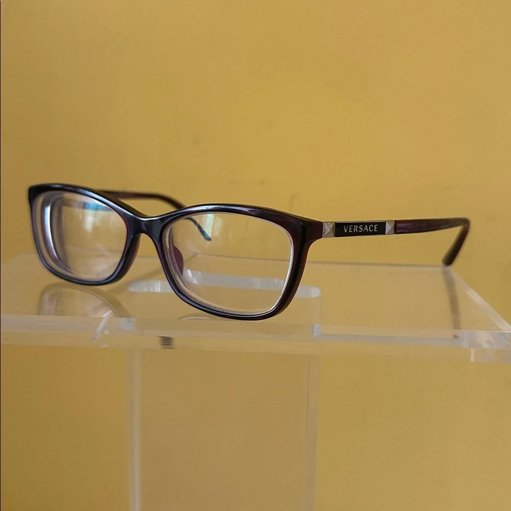 Versace Butterfly Women's Deep Burgundy Glasses Prescription Eyewear Frames